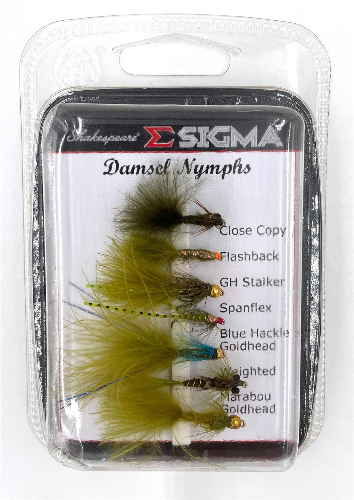 Shakespeare Sigma Fly Selection - DAMSEL NYMPHS - 7pk