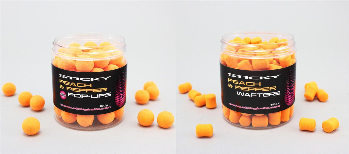 Sticky Baits Peach &amp; Pepper Pop-Ups, Wafters