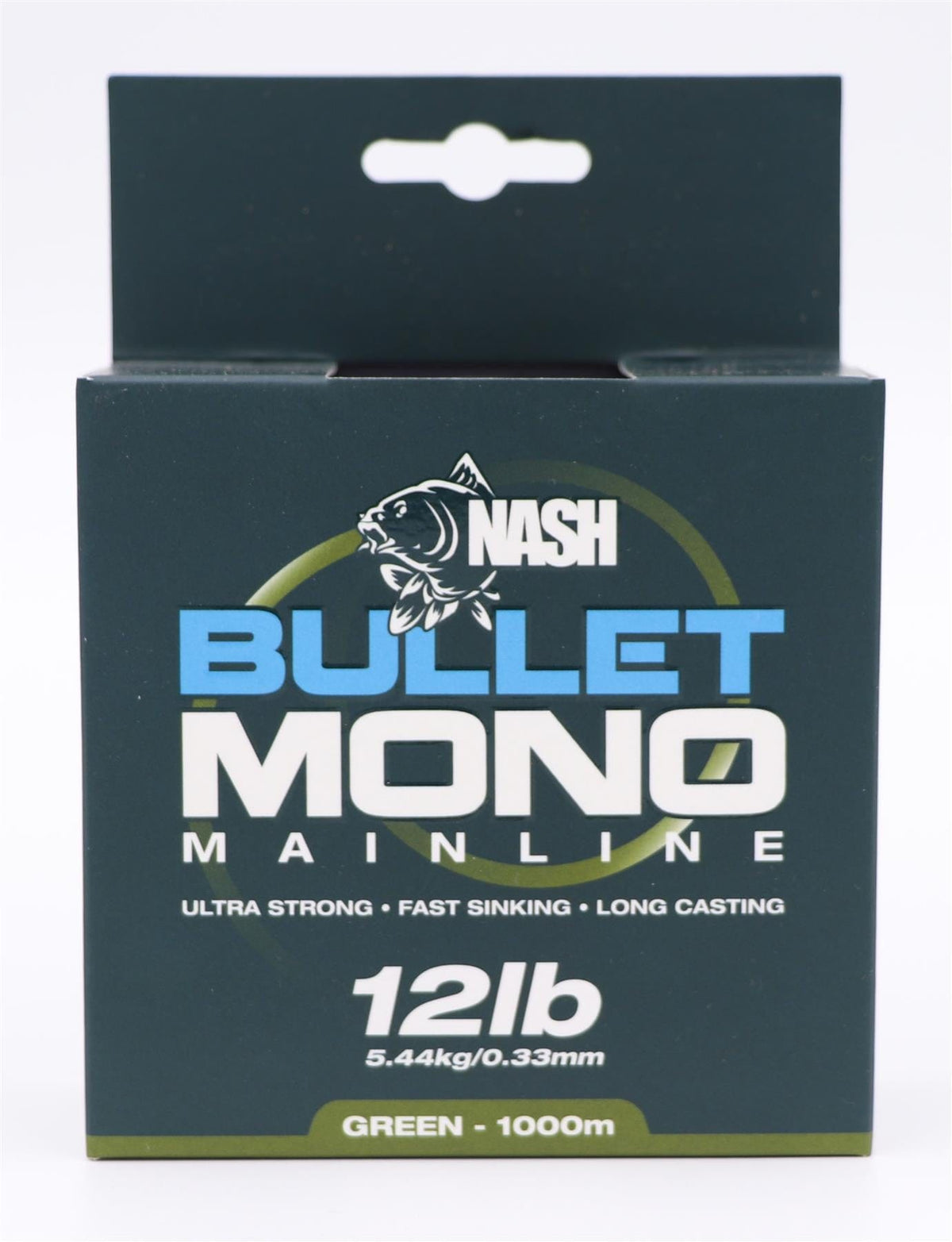 Nash Bullet Mono 12lb Green - 1000m