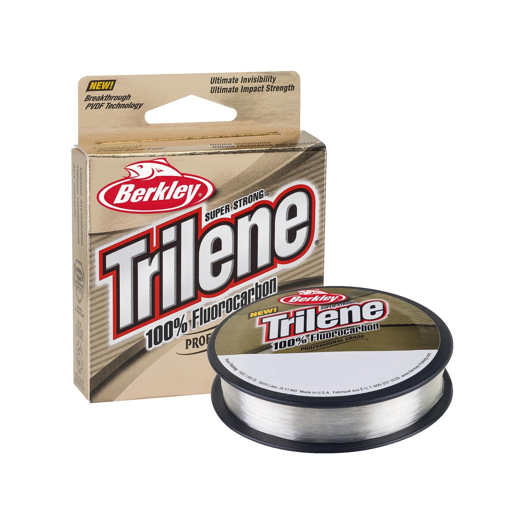 Berkley Trilene 100% Flourocarbon - 110yd CLEAR - Super Strong.