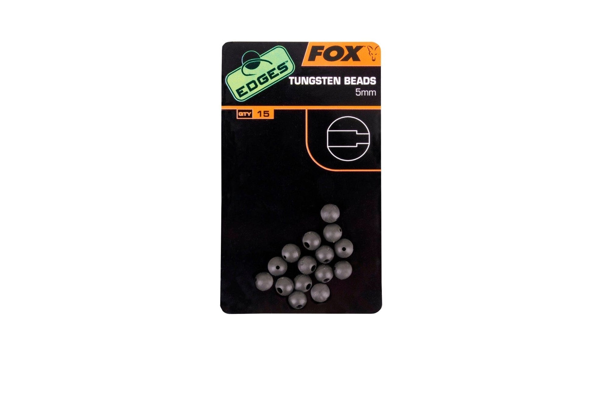 FOX Edges 5mm Tungsten beads x 15.