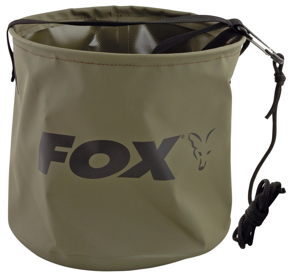 Fox Collapsable Water Bucket including rope /clip - 2 Sizes.