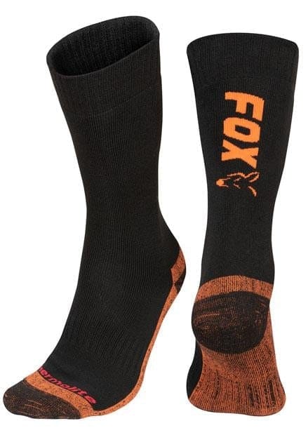 FOX Black / Orange Thermolite long sock 10 - 13 (Eu 44-47).