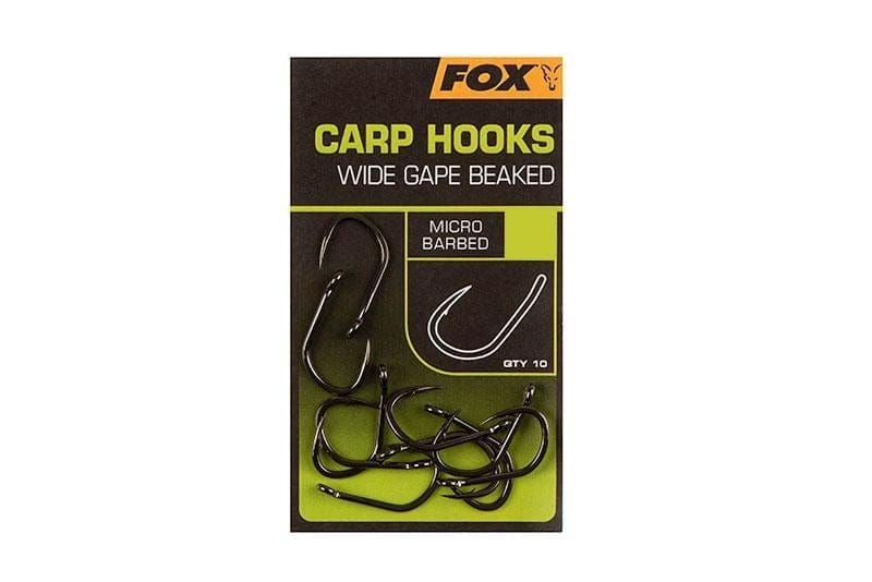 FOX Carp Hooks - Wide Gape Beaked.