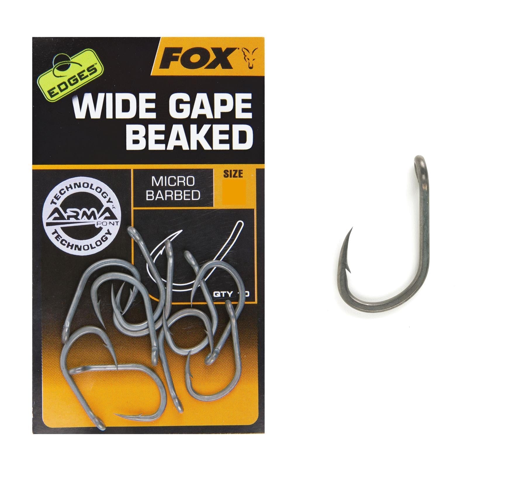 FOX Edges Armapoint Wide Gape Beaked Hooks - Micro Barbed.