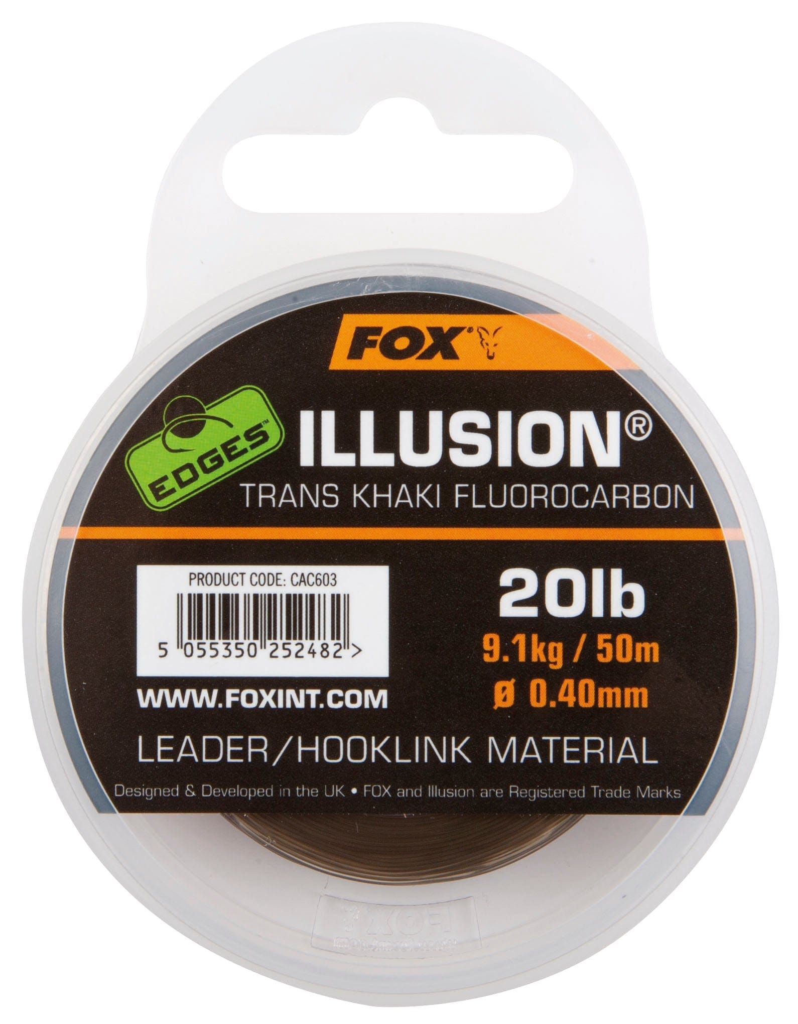 FOX Edges Illusion Leader 0.40m Trans Khaki.