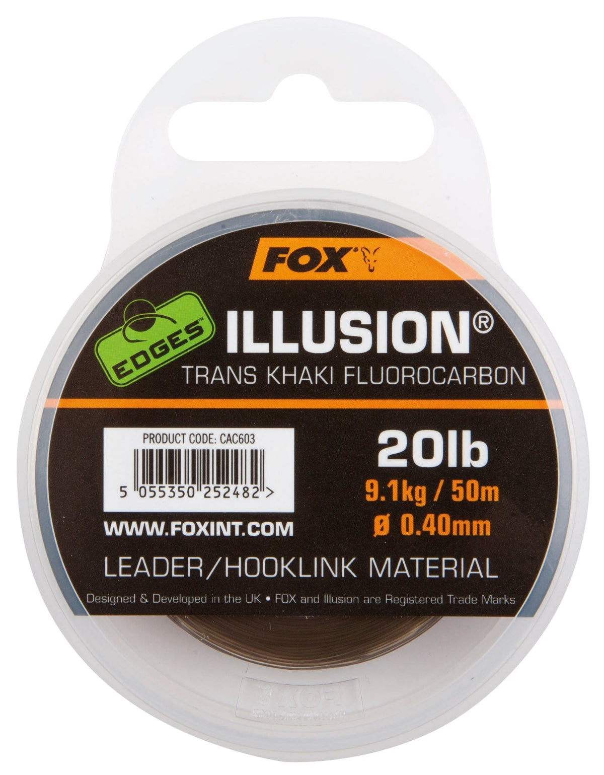FOX Edges Illusion Leader 0.50mm Trans Khaki.