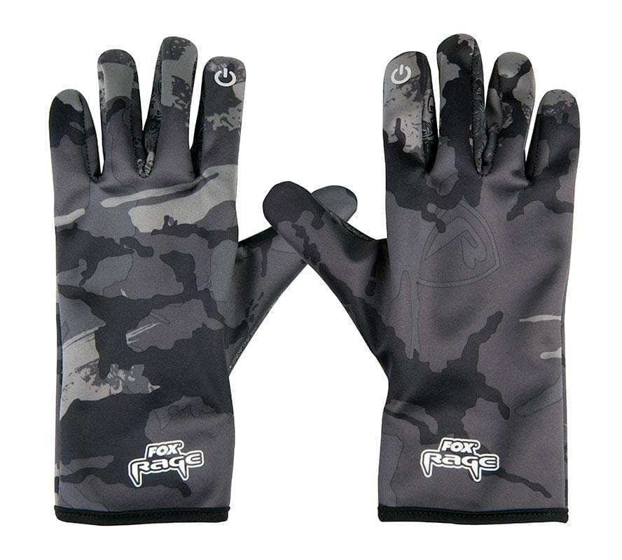 Fox Rage Thermal Camo Gloves.