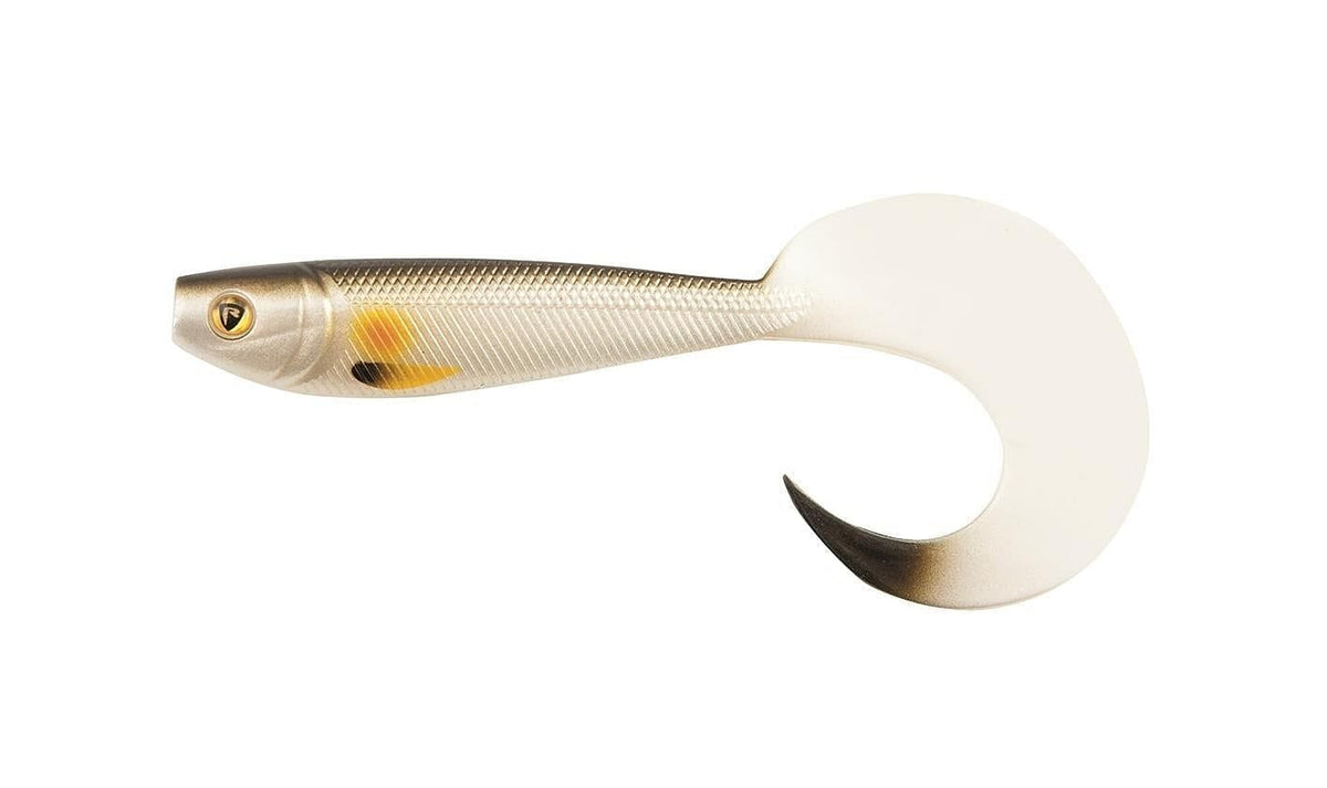 Fopx Rage Pro Grub - Silver Baitfish 8cm.