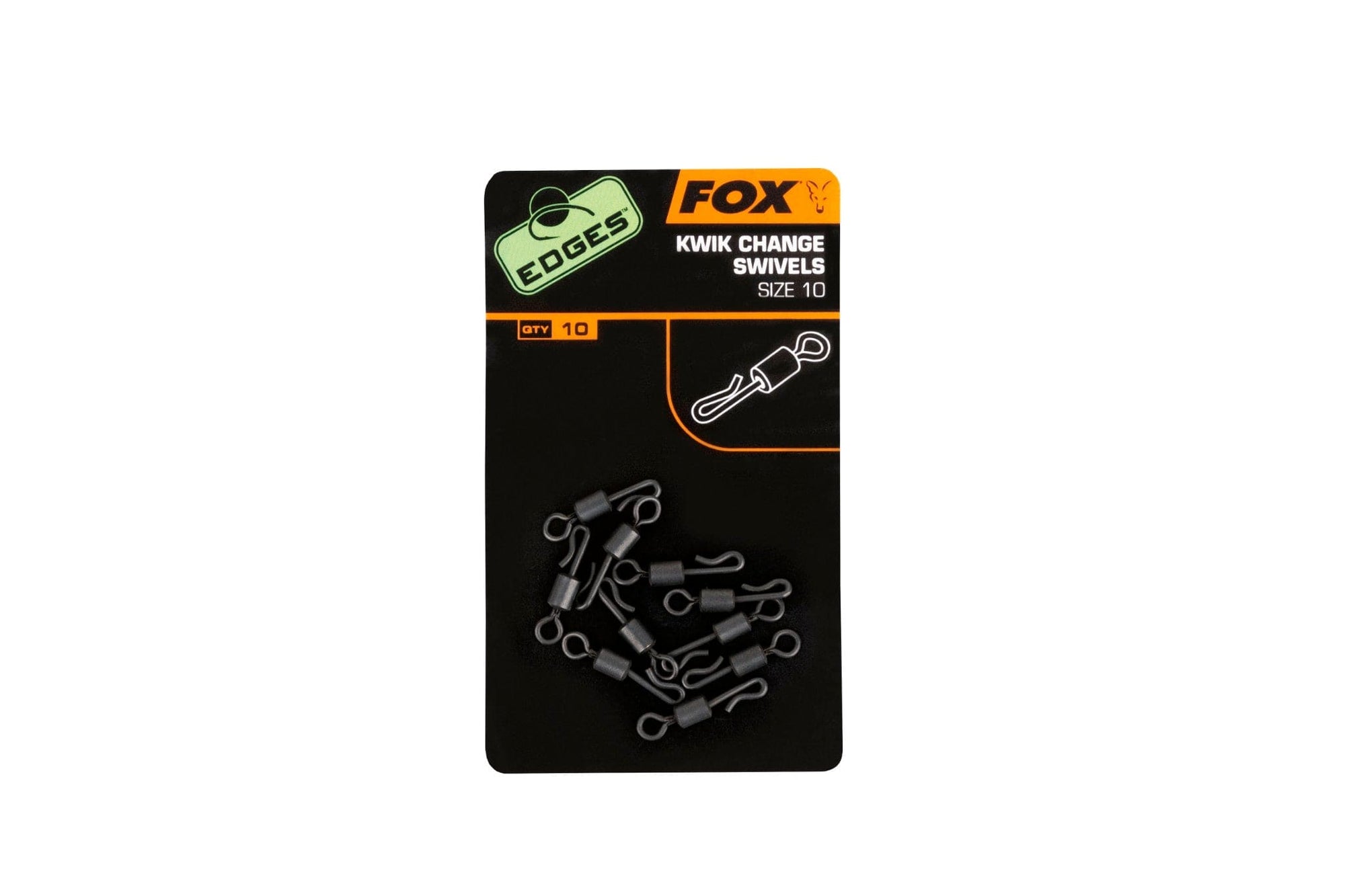 FOX Edges kwik change swivels size 10 x 10.