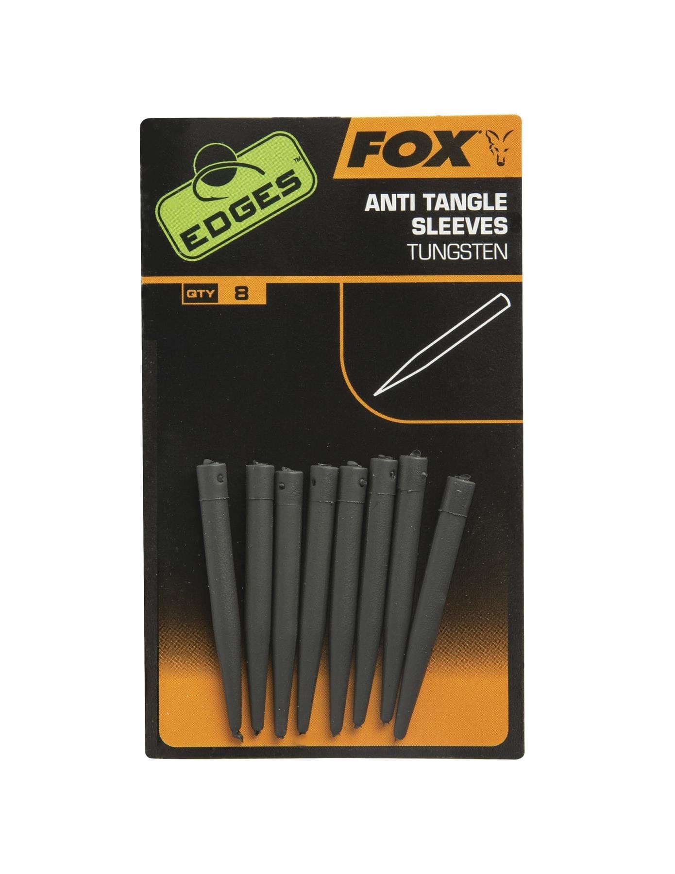 FOX Edges Anti tangle Sleeves - Tungsten - 8pk.