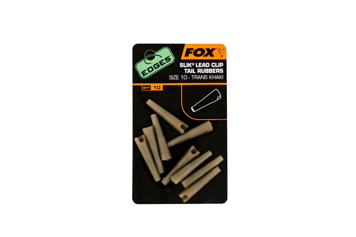 FOX Edges Size 10 Slik Lead Clip tail rubber.