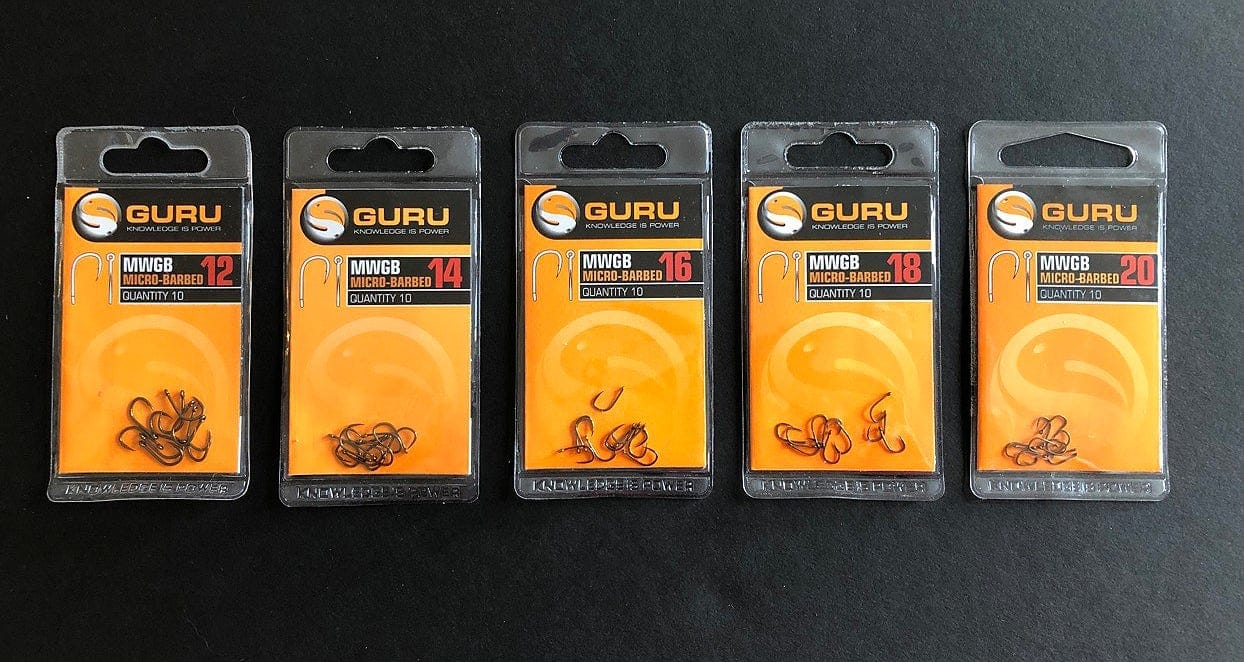 Guru MWG Micro-Barbed Hooks - All Sizes - 10 per pack.
