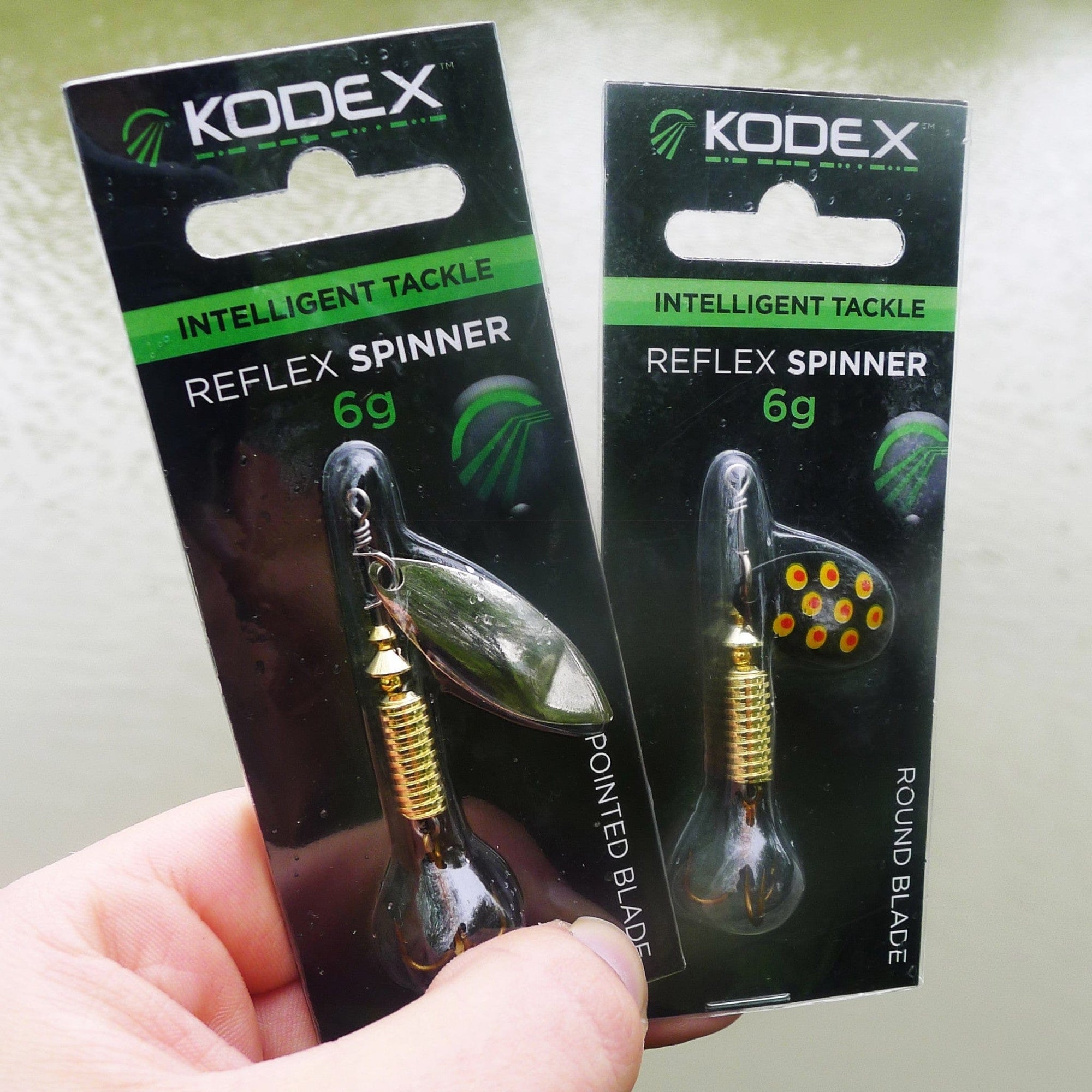 KODEX Reflex Spinner Round-blade Lures - All Shapes & Weights.