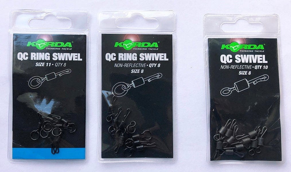 Korda Quick Change Swivel &amp; Ring Swivels - All Sizes.