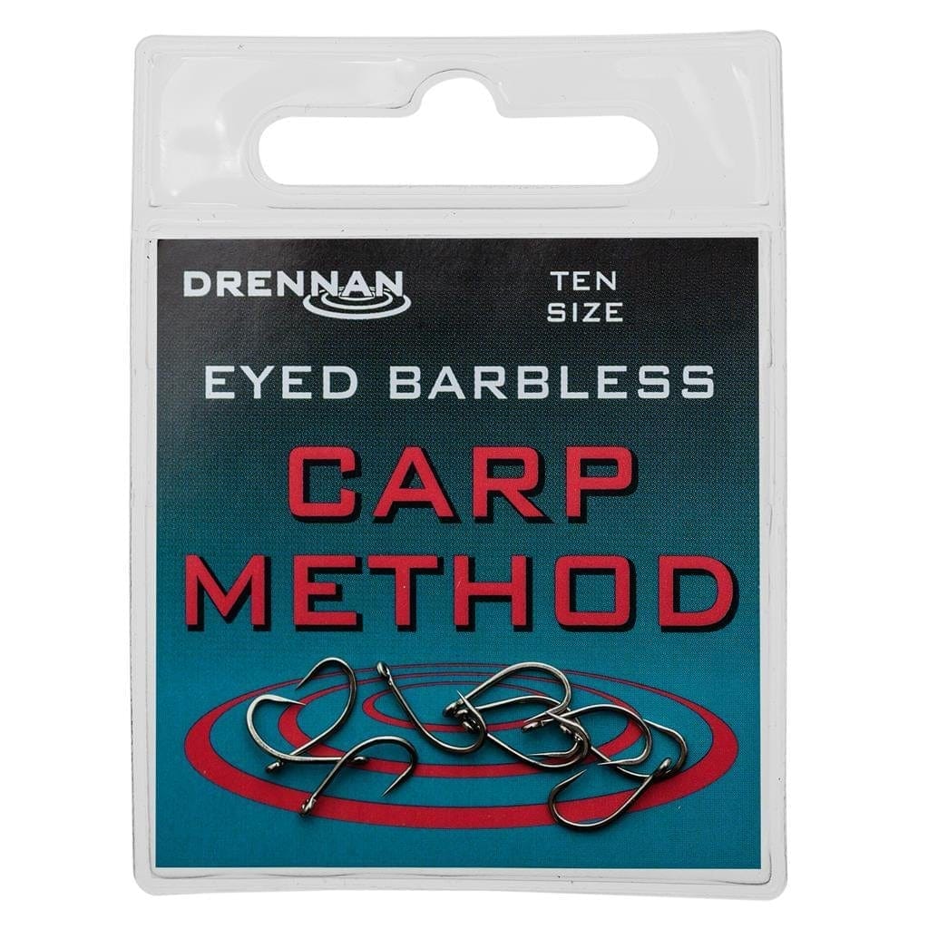 Drennan Eyed Barbless Carp Method Hooks.