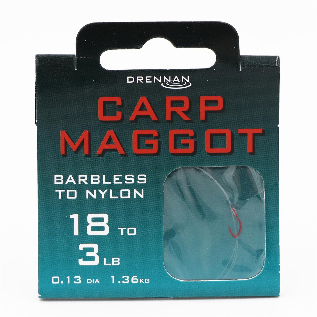 Drennan Barbless Carp Maggot Hook to Nylon.