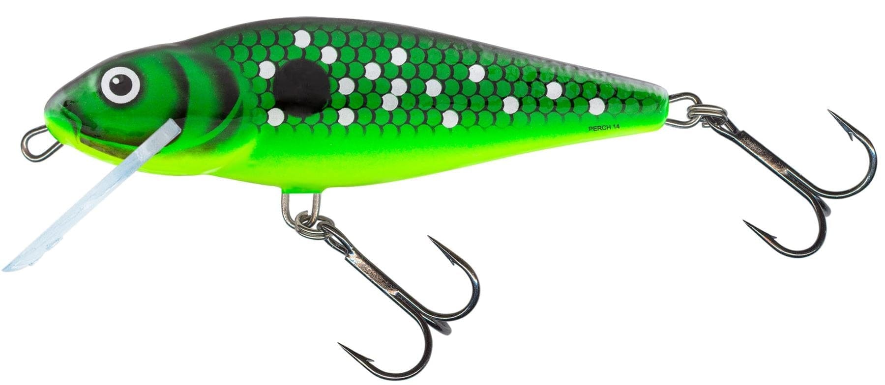 Salmo Perch 14 Floating Limited Edition Colours - Fluoro Green.