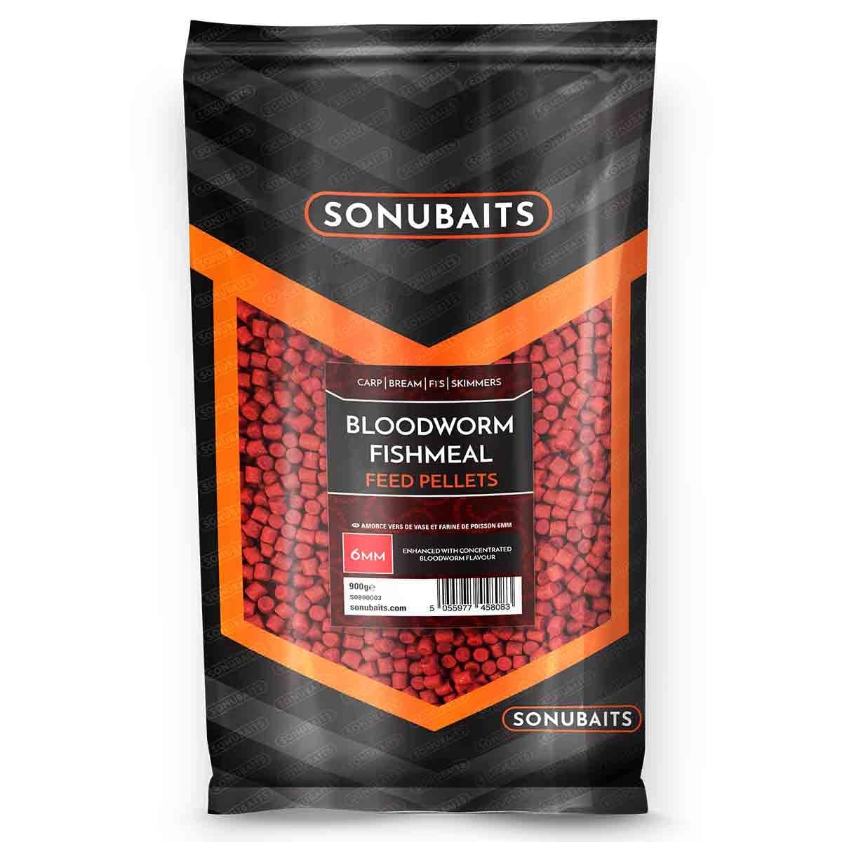 Sonubaits Bloodworm Fishmeal Feed 4mm or 6mm.